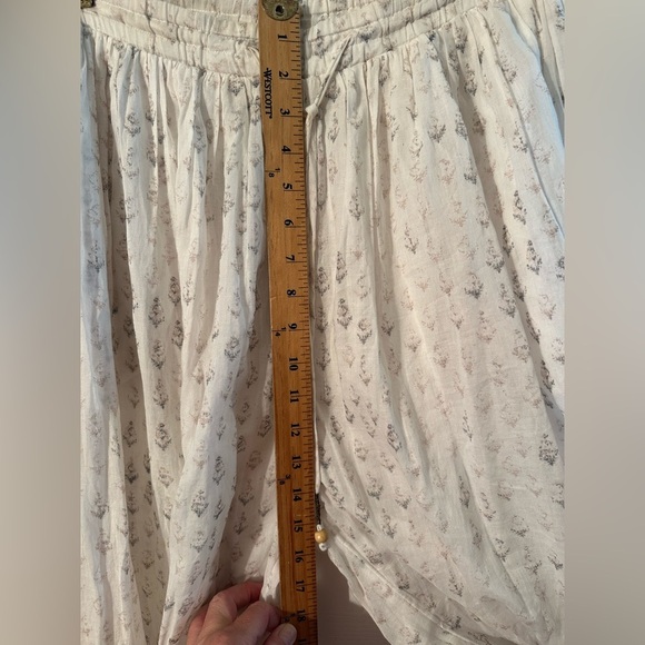 FREE PEOPLE S Intimately Cotton Wide Leg PJ Pant BAGGY Feather Weight POCKETS - Picture 10 of 16